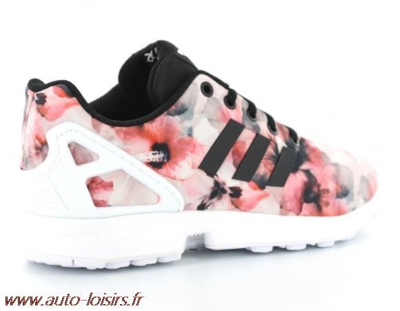 adidas zx flux pink flowers femme